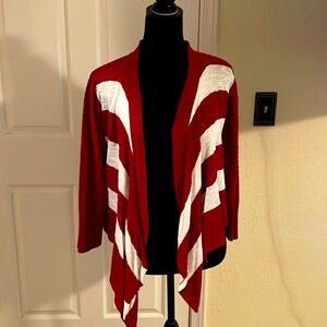 Crop three-quarter sleeve sweater